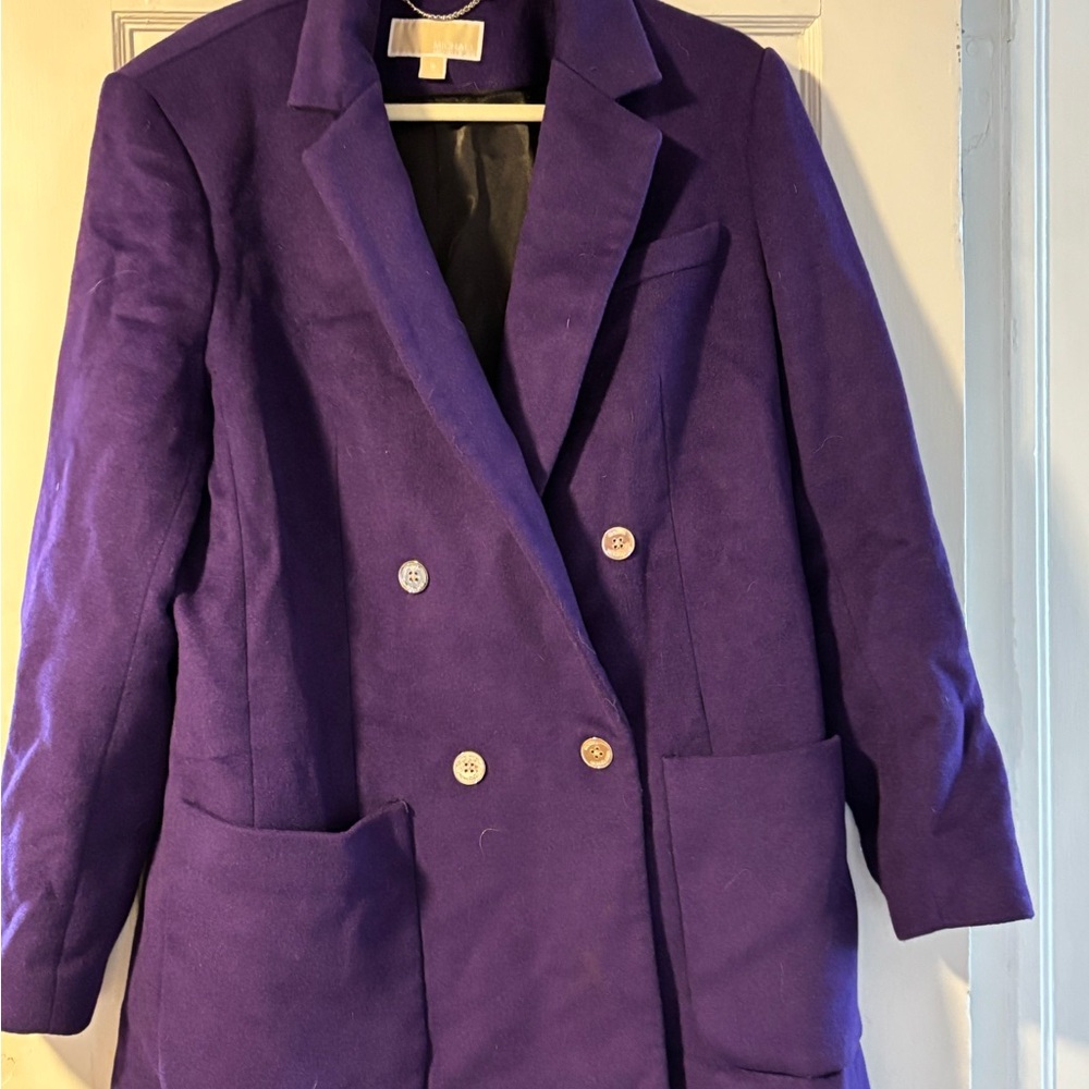 MICHAEL Michael Kors Deep Purple wool coat